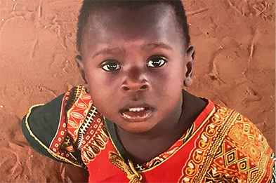 close up of African child